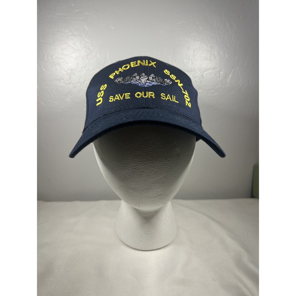US Navy Veteran Hat USS Phoenix‎ SSN-702 Ball Cap Embroidered Submarine Dolphins